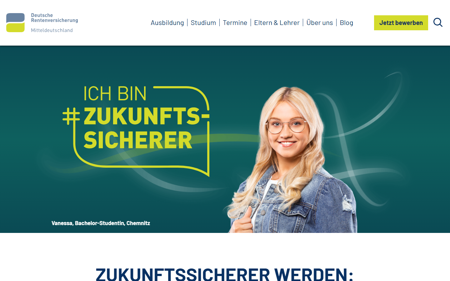 Contao-Wartung und Betreuung der DRV-Recruiting-Portale Einblick 3