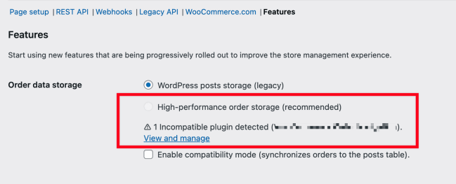 WooCommerce HPOS Kompatibilität